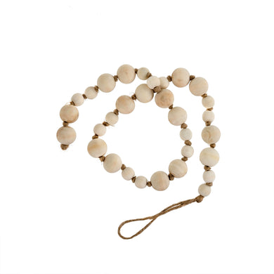 natural wooden prayer beads