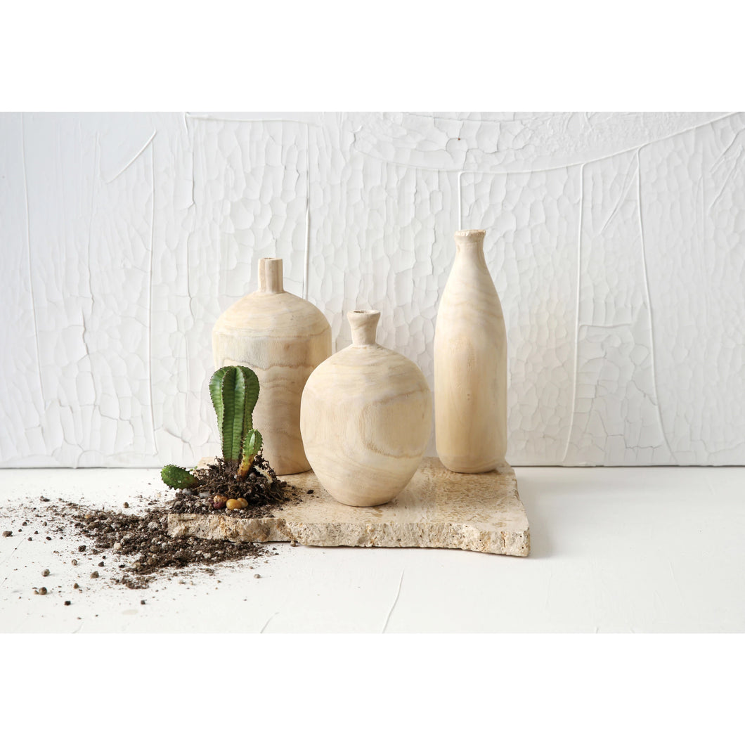 Paulownia Wood Vases