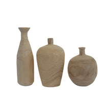 Load image into Gallery viewer, Paulownia Wood Vases
